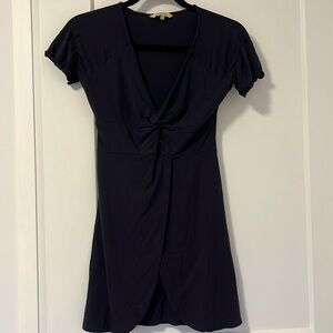 RW&CO. Blue Mini Twisted Front Dress Perfect for Any Occasion